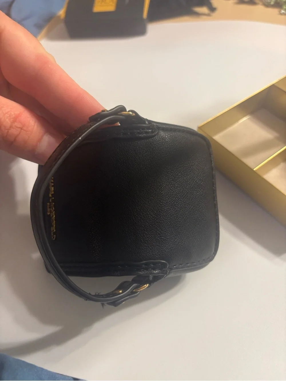 KARL LAGERFELD Black Mini earbuds holder